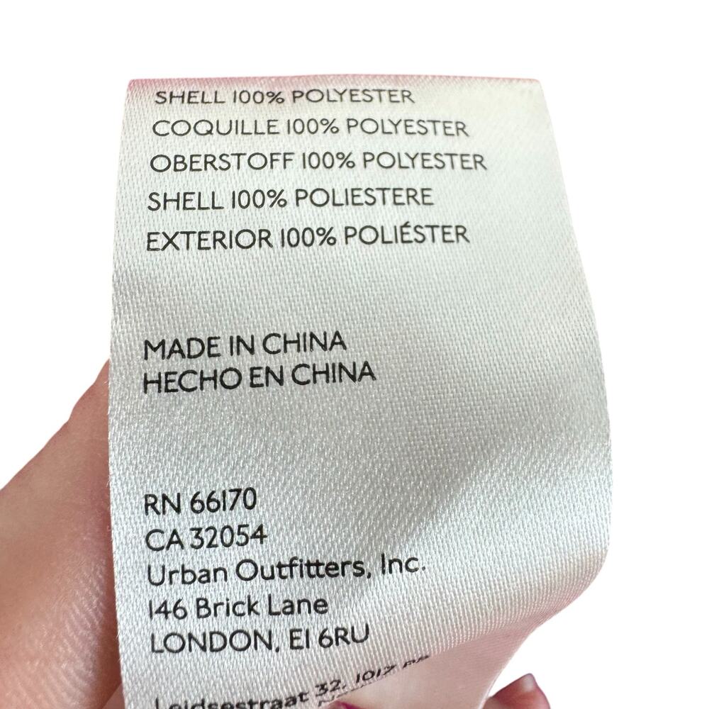 We The Free Ruby Lace Raspberry Shacket Jacket Button Up Oversized Size L - Picture 9 of 10